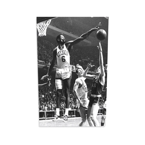 FENGCHENG Bill Russell Basketball Star Poster Poster Decorative Painting Canvas Wall Art Living Room Posters Bedroom Prints 08x12inch(20x30cm)