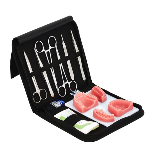 Kits of Medicine Dental Suture Practice Kit | Complete Suturing Kit Including 4 Suture Pads | Perfect Dentist Gifts | 6 Quality Dental Suture Tools | Suturing Practice | OSCE Dentistry | Perfect Suture Material