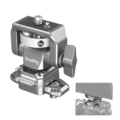 SMALLRIG Quick Release Camera Monitor Mount with Integrated NATO Rail, Field Monitor Mount, Swivel 360° and Tilt 160° Adjustable, Camera NATO Monitor Holder, Max Payload 2.5kg, HawkLock H21-4487