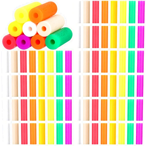 Nuanchu 80 Pieces Chew Aligner Tray Seaters Colorful Aligner Seater Chew Chompers, 8 Colors