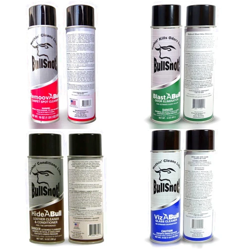 BullSnot! Cleaning Bundle - Clean Your Carpet, Your Leather, Your Glass and Get a Fresh Smell In Your Automotive!