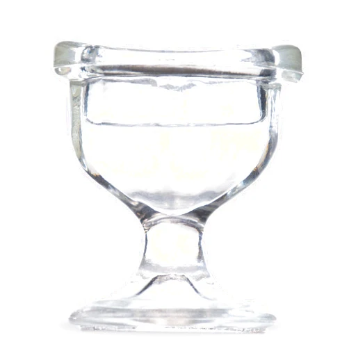GMS Optical Glass Eye Wash Cup - Soothing Relief from Allergens, Irritants, Makeup, Dust, Dry Eyes and More - Use With Distilled Water or Saline (10 mL Volume)