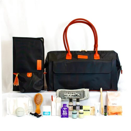 Baby Boldly Pre-packed Birth Bag, Hospital Bag for Mom Labor Essentials in Large Diaper Bag (The Minimalist, Classic Black)