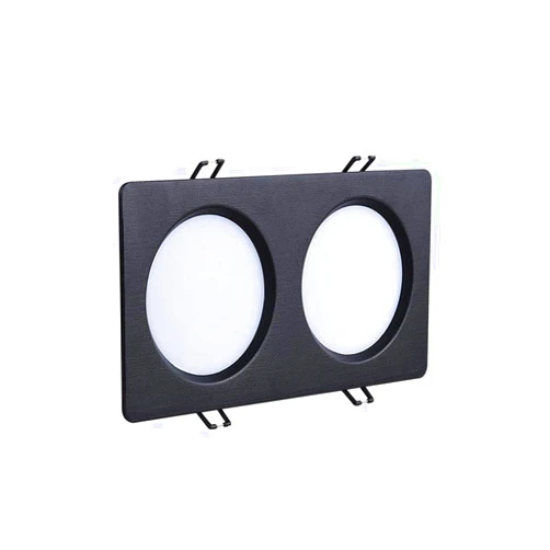 QIQIQ 10W/14W/24W/36W European LED Downlight Ultra Thin Ceiling Lights Corridor The Mall Recessed Light Fixtures Aluminum Home Business Recessed Lighting(Neutral Light,Black-36W)