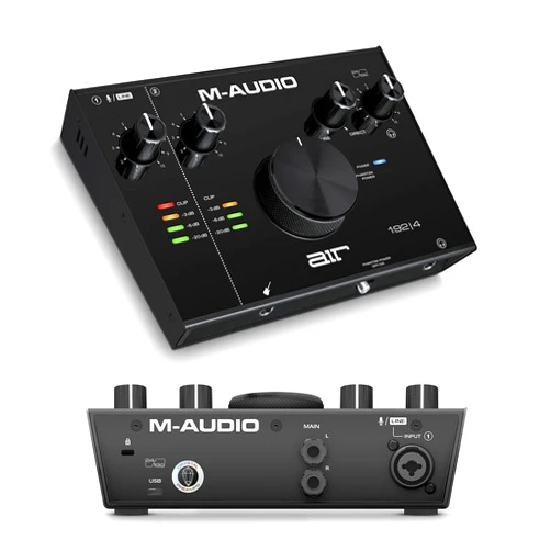 M-Audio AIR 192x4 USB C Audio Interface for Recording, Podcasting, Streaming with Studio Quality Sound, 1 XLR in and Music Production Software