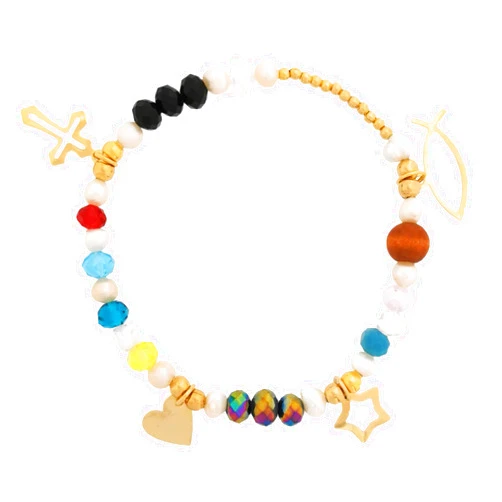 TUTTI JOYERÍA ARTESANAL Bracelet The Most Beautiful Story (Jesus) - Birth of Jesus - Christmas - Three Wise Men - Tutti Jewelry (Elastic)