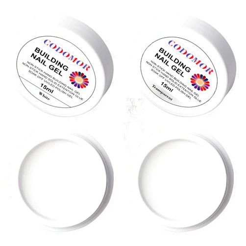 CODOMOR Solid Sculpture Gel Nail Extension,Non-Sticky Hand Nail Carving Gel, Non-stick-hand Builder Gel,Solid Nail Sculpture Building Gel Nail Charms Gel,Nail Art Modeling Gel 15m