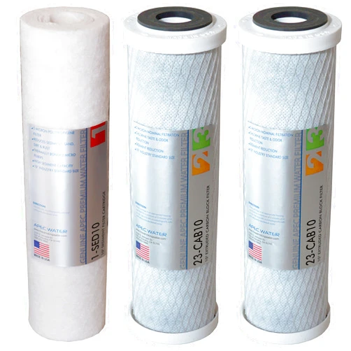 APEC Water Systems ULTIMATE Series US Made Stage 1, 2 & 3 Replacement Filter For Undersink System(FILTER-SET)