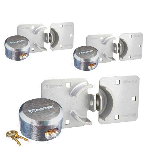 Master Lock - Hasp/Hidden Shackle (3) Keyed Alike Padlocks 770-6271NKA-3 w/BumpStop Technology