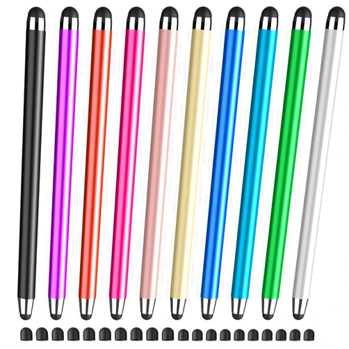 STYLUSLINK Stylus Pens for Touch Screens,10 Pack 2 in 1 Capacitive Apple Pen ipad Stylus Pencil Universal Stylus Pen for iPad iPhone Android Phone Samsung Galaxy Tablets Laptops Chromebook All Touch Screen