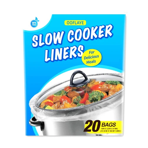 OOFLAYE 20 Counts Slow Cooker Liners and Cooking Bags, Extra Large Size Fits 6-10QT Pot, 14