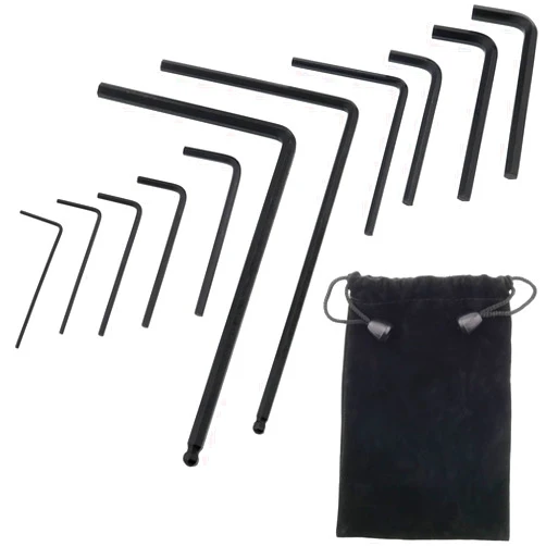 MTQY Guitar Allen Wrench Set MTQY Includes 1Set / 11PCS Guitar Allen Wrench Repair Tool with Portable Storage Bag for Guitar Bass Neck Bridge Nut Locking Screw Adjustment