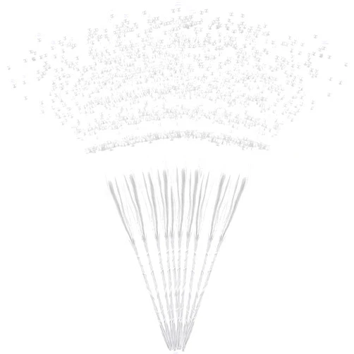 NUOBESTY 100pcs String Pearls Sticks Pearl Stick Stems Bouquets Beaded Stick Pearls Sticks Spray Pearl Beaded String Bouquet Filler for Craft Bouquet Bridal Wedding Bouquet(White)