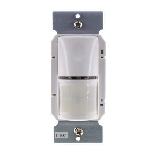 Pass & Seymour Legrand - Pass & Seymour Wattstopper® Passive Infrared Wall Light/Fan Switch Occupancy Sensor with Light Sensor, White