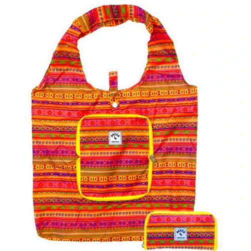 Pacca Packable Travel Tote for Women | Small Foldable, Reusable Shoulder Bag for Beach, Grocery, Shopping, Cruise, Resort