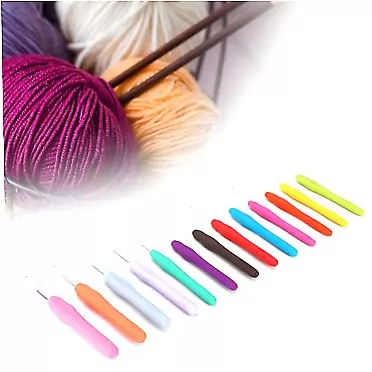 Omabeta Crochet Set Crocheting Different Heads Handle Crochet Sewing Needle Ergonomic DIY Knitting Tools