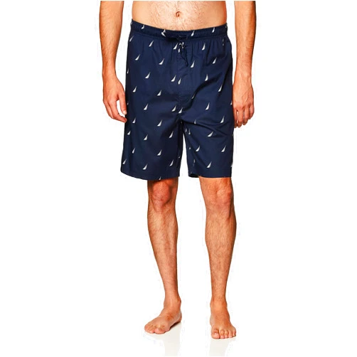 Nautica Men's Soft Woven 100% Cotton Elastic Waistband Sleep Pajama Short