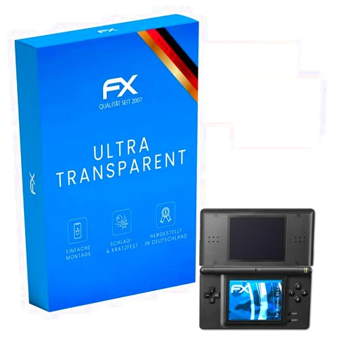 AtFoliX Screen Protection Film compatible with Nintendo DS-Lite Screen Protector, ultra-clear FX Protective Film (Set of 3)