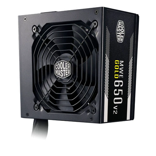 Cooler Master Power Supply 650 Watts | Efficiency 80 Plus Gold | PFC Active | MTBF 10000 hours | MPE-6501-ACAAG-AB