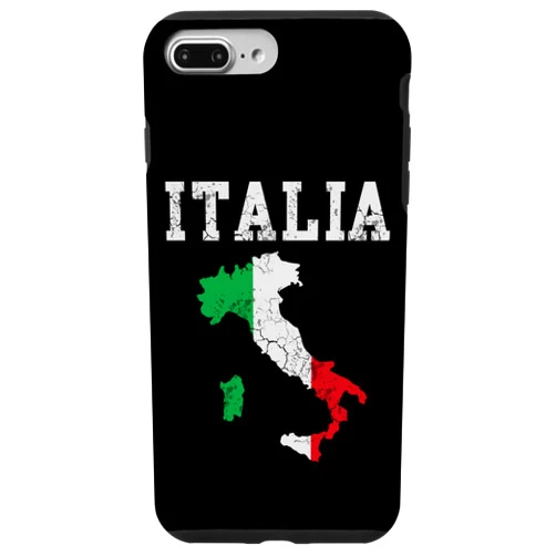 Italia Heritage Home Vacation Men Women Kids Youth iPhone 7 Plus/8 Plus Italia Italy Flag Map Italian Italiano Family Case