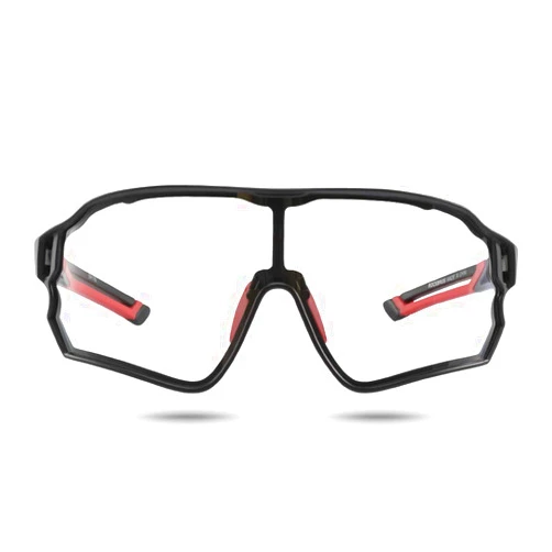 ROCKBROS Photochromic Sunglasses for Men Cycling Sunglasses Sports Bike Glasses Black Red