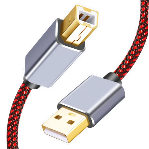 Tiierzon Printer Cable 10Ft, USB Printer Cable 2.0 Type A Male to B Male Cable Scanner Cord High Speed Compatible with HP, Canon, Dell, Lexmark, Xerox, Samsung etc (10Ft)