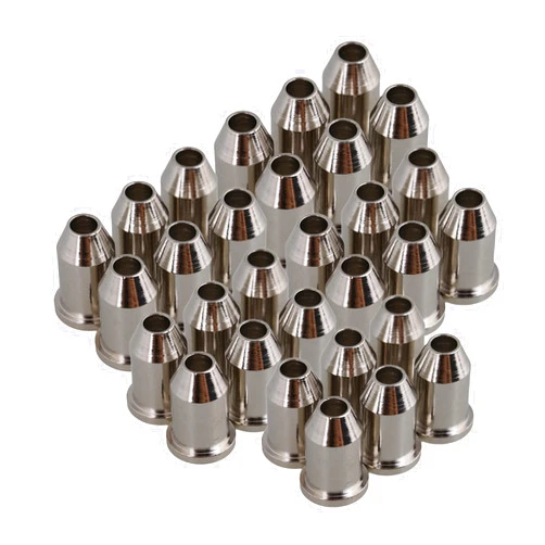 Etfbuy Chrome Guitar Through Body String Mounting Ferrules Metal Set of 60 for Electric Parts