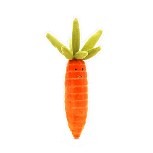 Jellycat Vivacious Vegetable Carrot Stuffed Toy, 6.5 inches - Vegetable Plush - Great Gift Idea