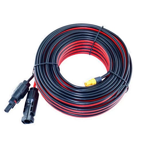 IHaospace XT60 Adapter to Solar Connector Cable 12AWG 50FT, XT60 to Solar Panel Extension Cable 50 FEET 12 Gauge 15.24m for Ecoflow River and Delta Series Bluetti EB55 Power Station (XT60 50FT)