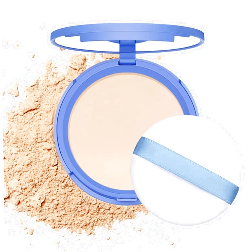 NAISSIYA Oil Control Face Pressed Powder,Matte Smooth Flawless Finishing Powder Makeup,Lightweight Waterproof Long-Lasting Setting Powder Foundation,0.35 Oz(CLASSIC IVORY)