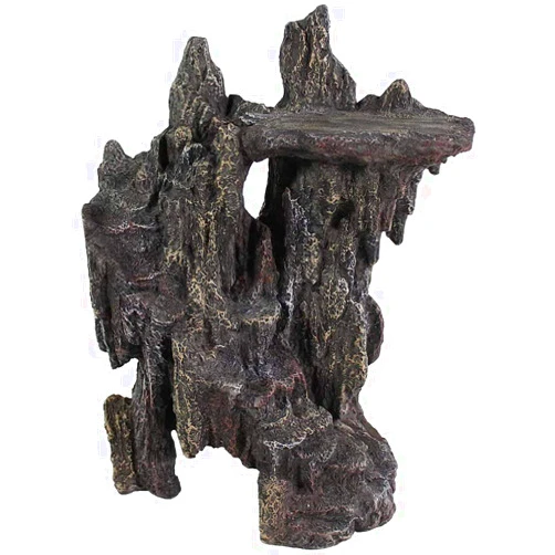Penn-Plax Reptology Shale Step Ledge Cave Hideout - Aquarium & Terrarium Decoration - for Fish, Reptiles, Amphibians, and Small Animals - Large 2 (REP189)