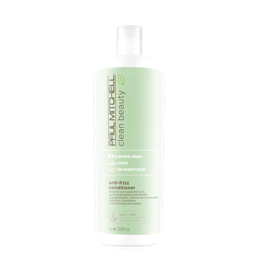Paul Mitchell Clean Beauty Anti-Frizz Conditioner, Ultra-Rich Formula, Improves Elasticity, For Textured, Frizz-Prone Hair