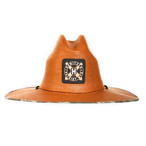 Howitzer Style Men's Freedom Straw HAT Military Grunt MFG OS Brown