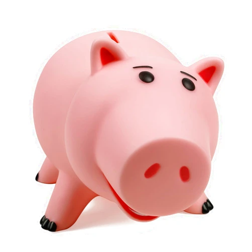 PHOCAS Piggy Bank, Cute Pink Plastic Coin Bank for Girls and Boys, Unbreakable Pig Money Bank for Xmas Christmas Birthday Gift