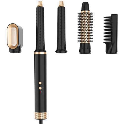WEEYUM Professional Air Styler, 5 in 1 Air Hair Flow Styler Brush with 2X Air Auto Curler, Round Brush, Blow Dryer, Staight Comb with 110,000 PRM Brushless BLDC Motor