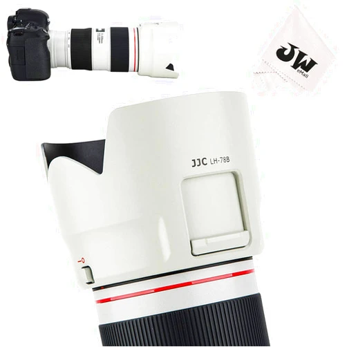 Kiorafoto Reversible Lens Hood Shade with ND CPL Filter Adjustment Window for Canon EF 70-200mm F4 L IS II USM Lens (Mark II Only) on EOS 5DM4 5DM3 5Ds 5DsR 6DM2 7DM2 80D 77D 70D 60D, Updates & Replaces ET-78B