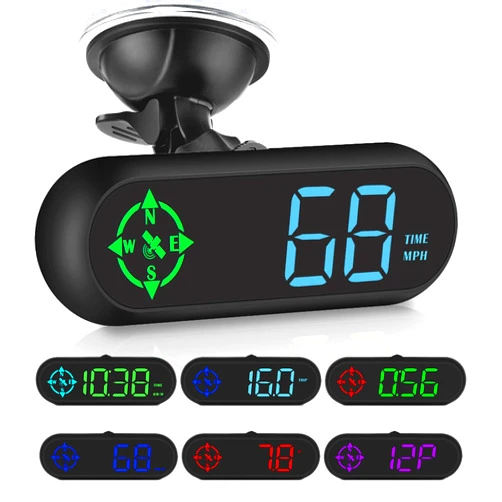 SinoTrack Digital GPS Speedometer Universal MPH Heads-Up Display for Car GPS Speedometer Large Screen HUD with Over speed Alarm Fatigued Driving Alert for All Vehicle