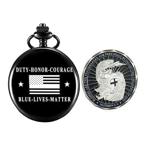 Jofanvin Gifts for Veterans,Pocket Watch for Veterans with Military ChanllengCoin,Best Veterans Day Gifts
