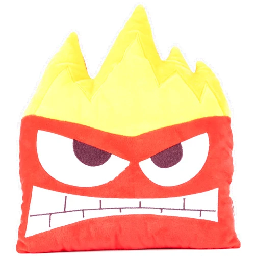 Jay Franco Disney Pixar Inside Out Anger Nogginz Decorative Pillow - Super Soft Plush Measures 12 Inches