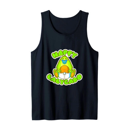Funny vegane Mütter, Avocado Fan & gesunde Babys Happy Babycado Healthy Vegan Parents, Cute Avocado Baby SSW Tank Top