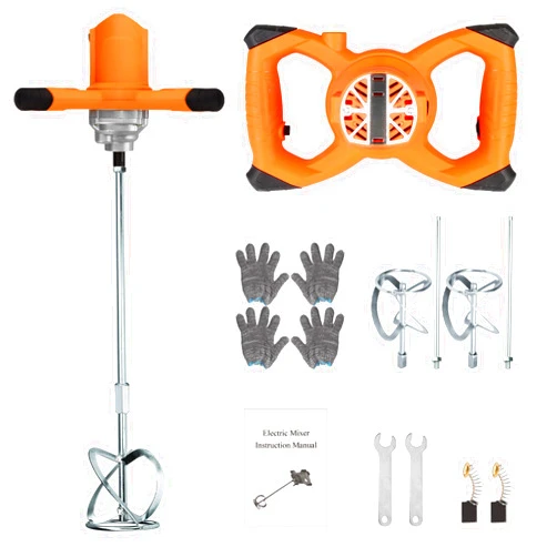 NorthSpoor Electric Handheld Cement Mixer, 2600W Electric Concrete Mixer with 6 Speed,110V Handheld Mud Mixer for Motar,Paint, Grout, Plaster, Thinset,Fodder Stirring Tool