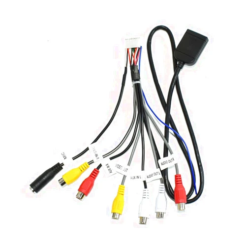 VIKNAN 20-pin RCA Output Cable for Android Car Radio Video Audio Adapter Cable Car Stereo Universal RCA Output Input Cable