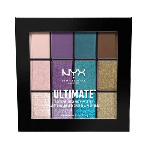 NYX PROFESSIONAL MAKEUP Ultimate Multi-Finish Shadow Palette, Eyeshadow Palette - Smoke Screen