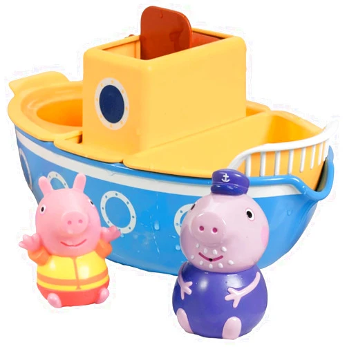 Format: Toy Tomy E73414 Toomies Grandpa Pig’s Splash & Pour Boat - 4 Pc Bath Time Peppa Removable Water Sprinklers & Spinning Paddle Wheelhouse Kids, 18 Months Or Above, Multicolor