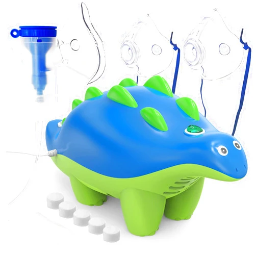 NebuAksol Nebulizer Machine for Kids and Adults, Kids Nebulizer Machine for Home Use, Dinosaur-Shaped Pediatric Nebulizer (Fantasy Zoo Series), Cartoon-Inspired Design
