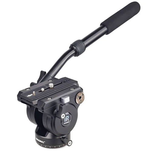 INNOREL Video Fluid Head Tripod Drag Pan Head INNOREL H90 CNC All Metal Panoramic Tripod Head for DSLR Cameras Camcorders Tripod Monopod with 3/8