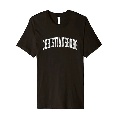 Christiansburg Virginia T-Shirts & Sweatshirts Christiansburg Virginia VA Vintage Athletic Sports Design Premium T-Shirt