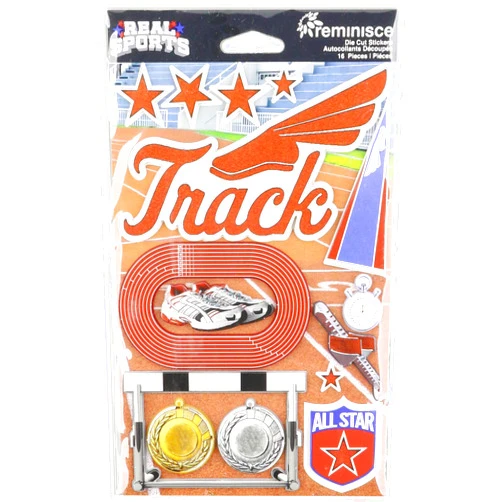 Reminisce Real Sports Dimensional Stickers 4.5
