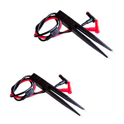 Comidox 2PCS SMD LCR Chip Test Clip Capacitance Inductor Resistance Test Clip Meter Lead Probe Multimeter Tweezer