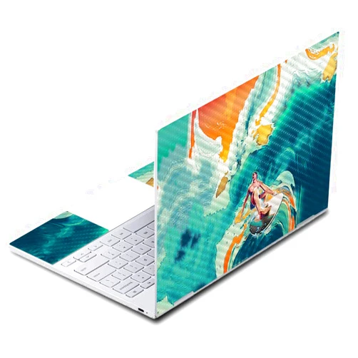 MIGHTY SKINS MightySkins Carbon Fiber Skin for Google Pixelbook - Acid Surf | Protective, Durable Textured Carbon Fiber Finish | Easy to Apply, Remove, and Change Styles | Made in The USA